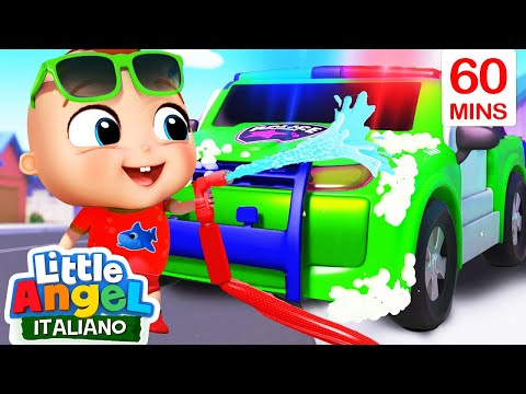 L' Autolavaggio Di Gianni 🚗🧼 Cartoni Animati con Gianni Piccino - Little Angel Italiano