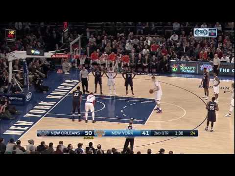 Kristaps Porzingis vs New Orleans Pelicans 09.01.2017 (9Pts)