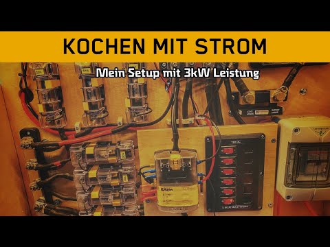 Kochen mit Induktion || 3KW Induktions Stromsetup im Camper || SCHALLDOSE ON TOUR