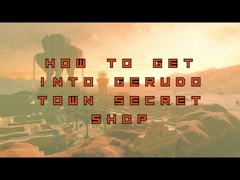 Gerudo Town Secret Shop Password in Breath of the Wild