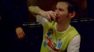 Ross trying 2 drink a black aftershock while drunk!