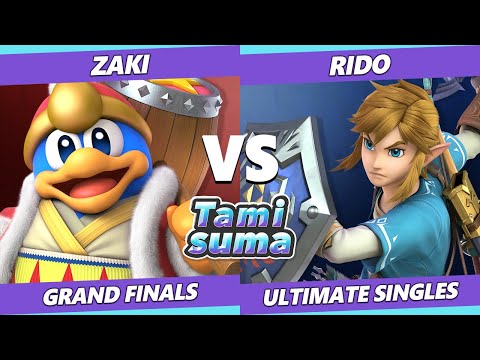 TAMISUMA 210 GRAND FINALS - ZAKI (Dedede) Vs. Rido (Link) Smash Ultimate SSBU