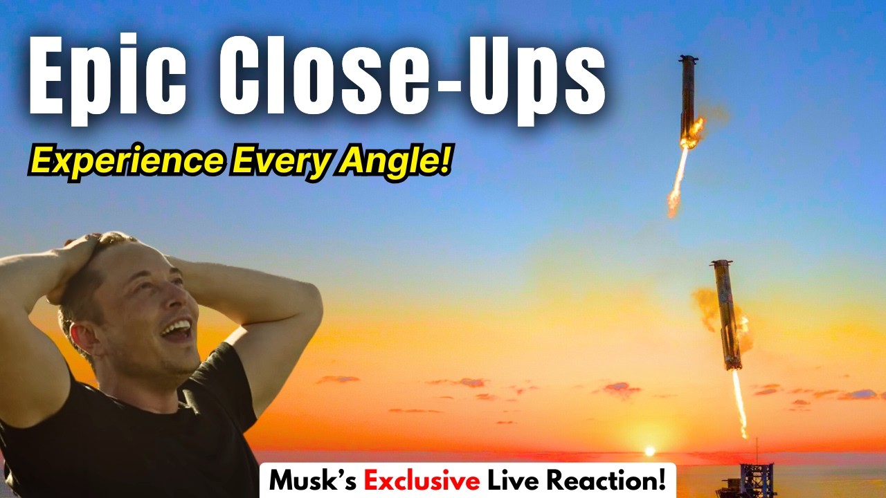 Starship Flight 5 Launch & Booster Catch: 4K Unseen Footages Super Cut!