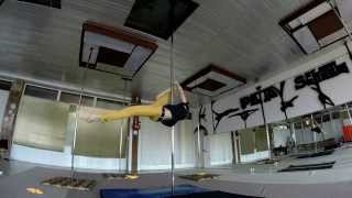 Pole dance moves by Politov (gainer and split madness 2014)