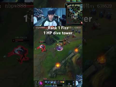 Rank 1 Fizz 1 HP dive tower #mangofish #fizz