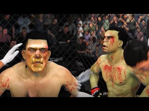 Hulk vs Frankenstein Full Fight Legendary UFC Fighters (EA Sports UFC 3)