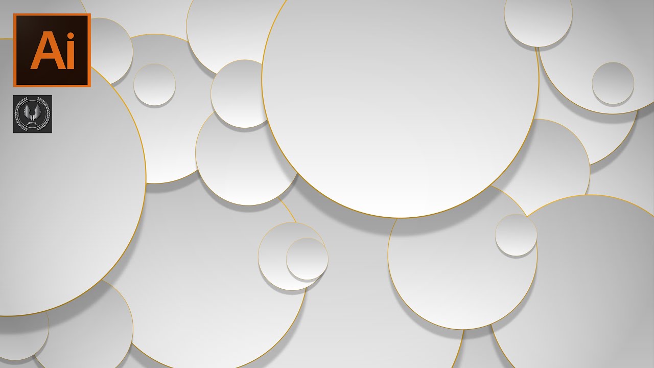 Adobe illustrator CC Tutorial - How to make Simple Vector Background Design