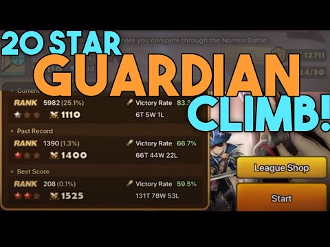 Guardian Climb 20 Star Special League (G1 finish in SUMMONERS WAR!)