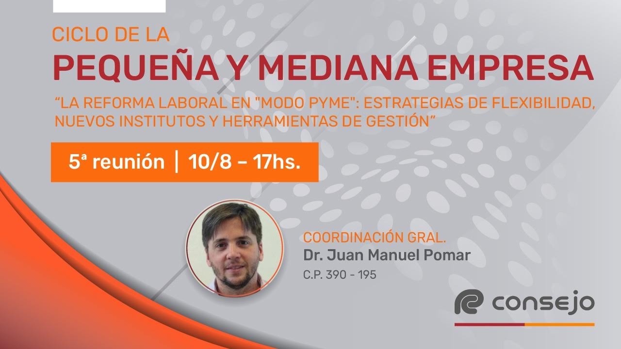 Ref. 4205NV. Ciclo de la Pequeña y Mediana Empresa 5° Reunión 2026