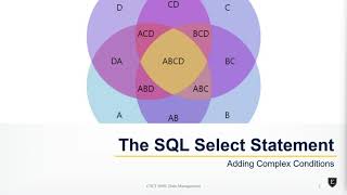 5-1. Complex Conditions in SQL Select Statements 