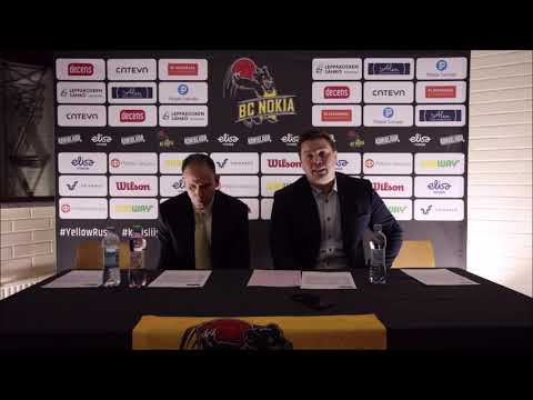 BC Nokia vs. Vilpas | Lehdistötilaisuus | 21.10.2019