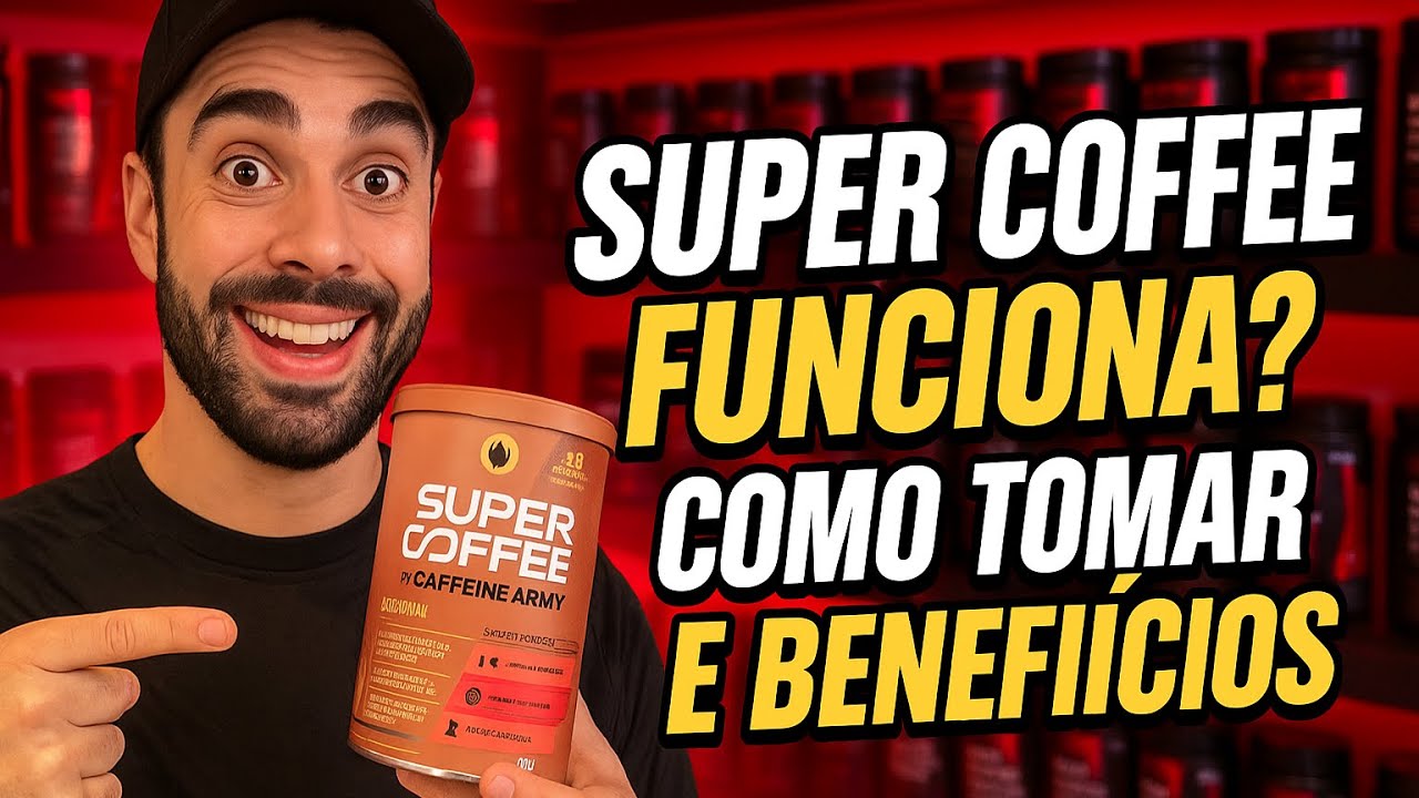 Miniatura da avaliação em vídeo de Suplemento Caffeine Army Supercoffee 220g Pó Termogênico Pré Treino
