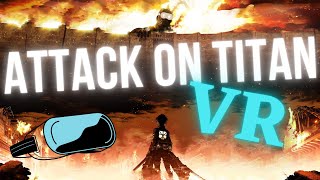 ATTACK ON TITAN VR Blade and Sorcery Mod  Killing all Titans