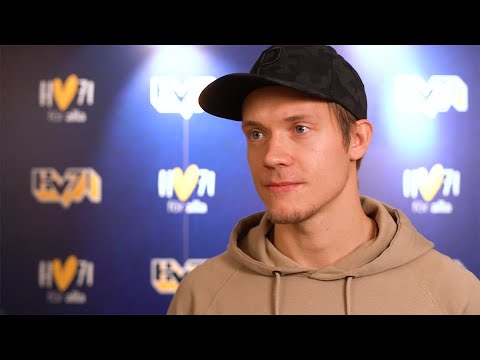 Hv71: Youtube: Didrik Strömberg i HVTV inför kvällens match mot Malmö Redhawks.