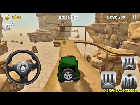 Mountain Climb 4x4 Offroad Car Drive Green Color Unlocked Jeep Wrangler Driving Android Gameplay 3D