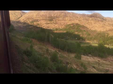 180517 Crossing Glenfinnan Viaduct Eastbound on The Jacobite