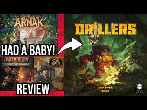 Drillers Board Game Review -  Lost Ruins of Arnak, Clank!, and Coal Baron Had a Baby!