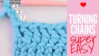 Turning Chains in Crochet for Beginners