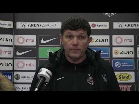 Izjava posle utakmice FK Partizan - FK Radnički 1923  - Gordan Petrić