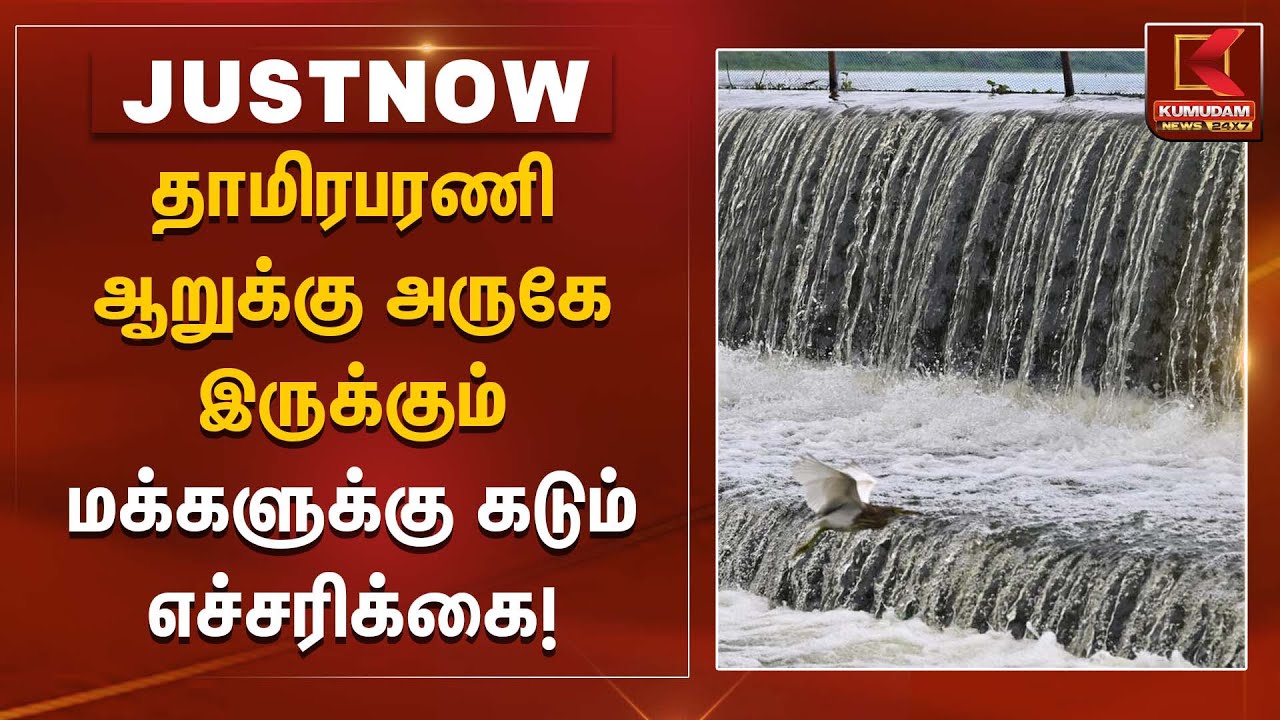 தாமிரபரணி ஆறுக்கு அருகே இருக்கும் மக்களுக்கு கடும் எச்சரிக்கை! | Thamirabarani River | Kumudam News