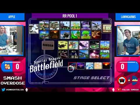Smash Overdose 3 - Apple (Fox) vs Lawngarms (Jigglypuff, Ice Climbers) - Round Robin Pools