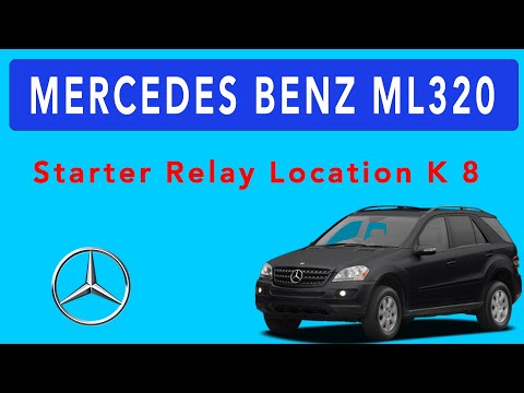 1998-2005 Mercedes  ML 320 Starter Relay Location K 8