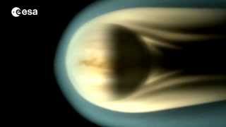 Venus Express plunging into the atmosphere