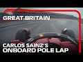 Carlos Sainz's Onboard Pole Lap | 2022 British Grand Prix | Pirelli