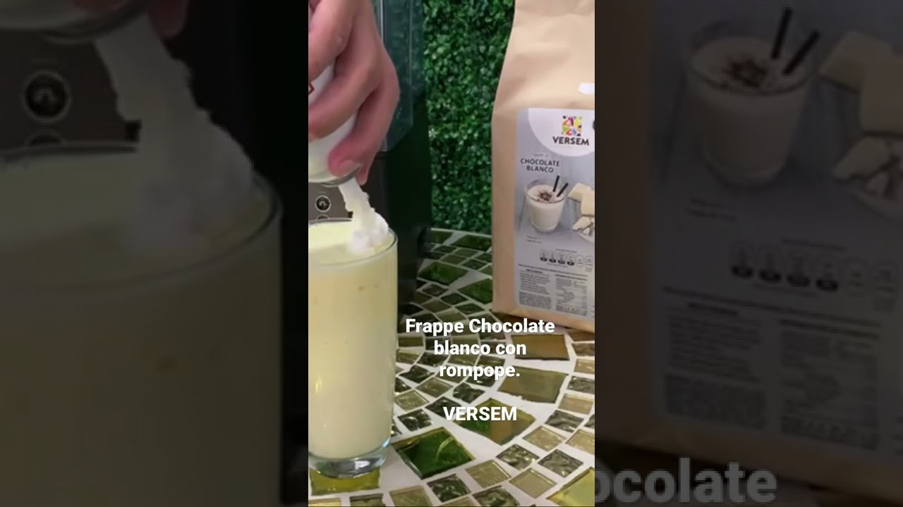 Frappe de chocolate blanco con rompope, delicioso 🫶🏼
