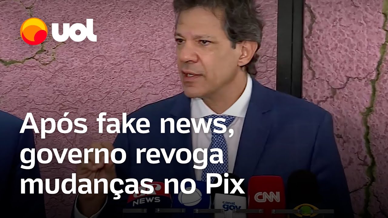 Haddad sobre revogar mudança no Pix: 'Para dar força a MP que será assinada por Lula'