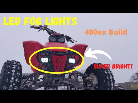 LED Light install and test | Honda 400ex Build