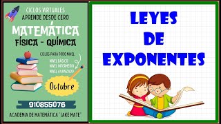 LEYES DE EXPONENTES (CEPRE VILLAREAL)