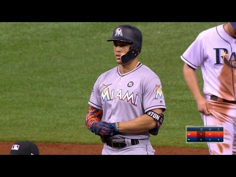 MIA@TB: Stanton extends lead with a two-run double