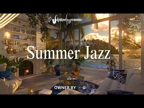 Summer Jazz ☕ Summertime Street & Sweet Jazz at Outdoor Coffee Shop Ambience for Good Mood