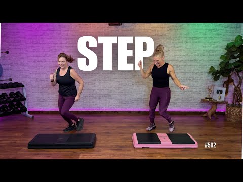60 Min Intermediate Step Aerobics | Burn Calories Fast + Finish with Strong Abs #502