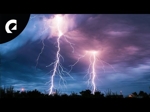 Light Rain and Heavy Thunder Sounds for Sleep and Relaxation (1 Hour)