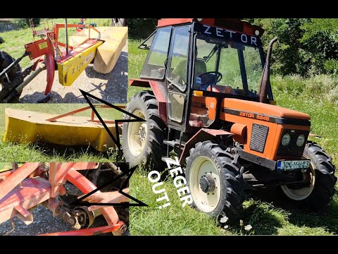 Zetor 5245 & Gatra Z 178 *FIRST BRAKEDOWN on a mower after 50 hectares! *CHEAP MOWER*