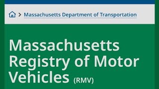 Mass.gov MyRMV Online Services Mass ID Card Online Application Video Tutorial - November 30, 2024