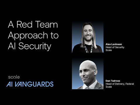 A Red Team Approach to AI Security - YouTube