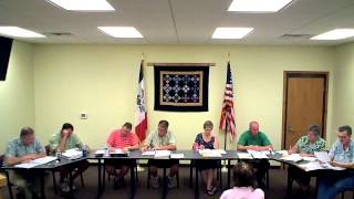 preview picture of video 'June 18, 2012 Kalona, IA City Council Meeting'