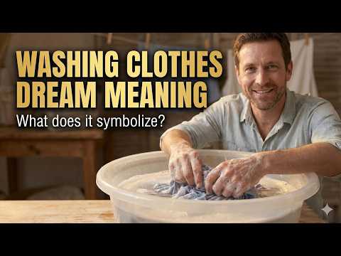 Dream about washing clothes : Dream interpretation. What does it mean to wash clothes in a dream?