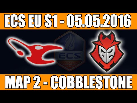 Mousesports vs G2 eSports | Map 2 (Cobblestone) ECS EU Season 1 2016 CS:GO Week 4 (05.05.2016)