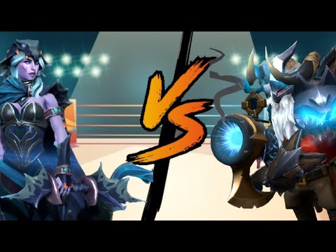 Drow Ranger VS Sniper (LV.1 / NO ITEM / NO SKILL) DOTA 2