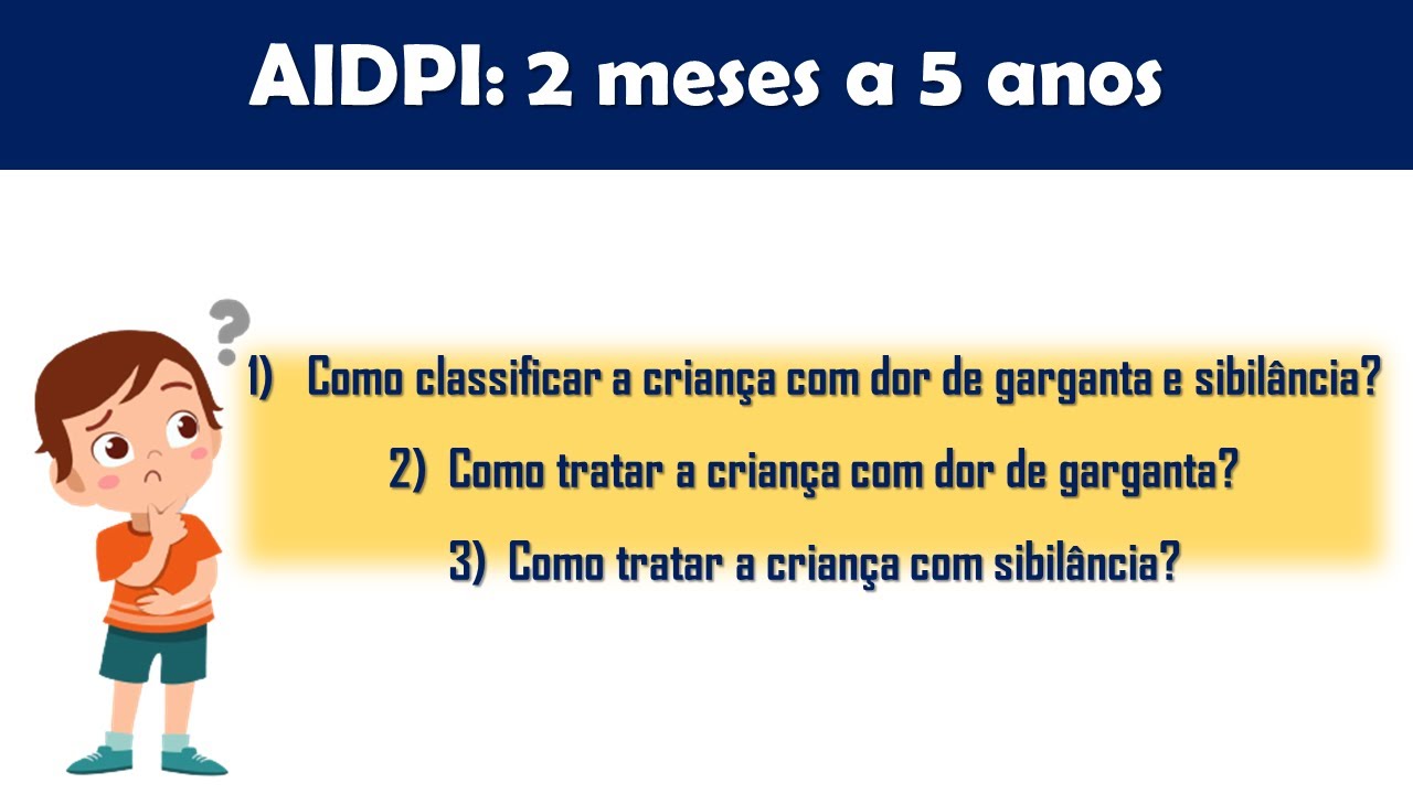 Aula 2 _ Avaliar, classificar e tratar a dor de garganta e sibilância (AIDPI)