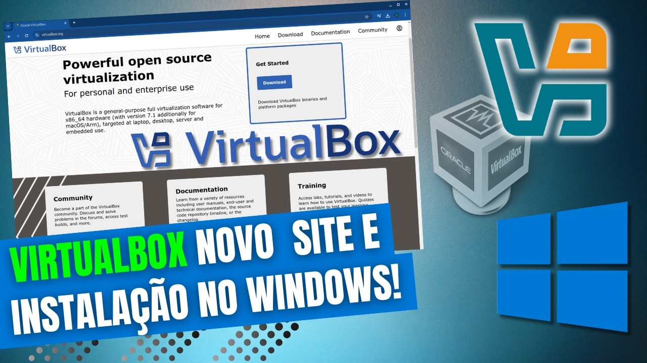 Como baixar e instalar o Virtualbox no Windows! NOVO SITE DO VIRTUALBOX 💻 💽 #windows #virtualbox