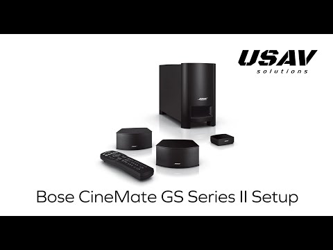 How to setup Bose Cinemate GS series II