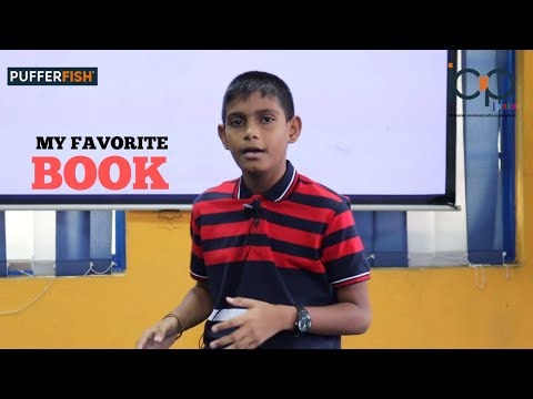 My Favorite Book | Speech by Rithish | Pufferfish Sri Lanka