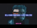 The Weeknd - Less Than Zero  X  Bella Hadid Voicemail | Reverbed | perfect version | Best to Vibe