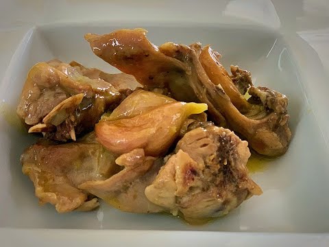 Conejo al ajillo y cava | Para chuparse los dedos !!!!!