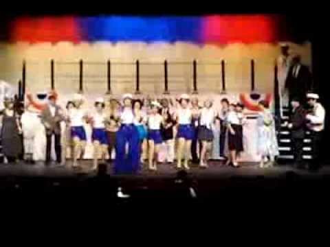 Drew Leigh Williams and the cast of Anything Goes at Fremont Street Theatre